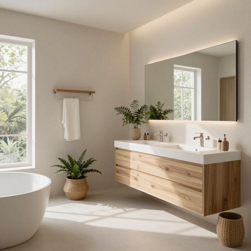 Modern Organic Bathroom Decor
